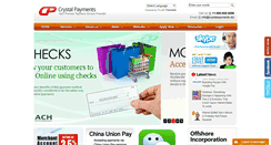 Desktop Screenshot of crystalpayments.biz